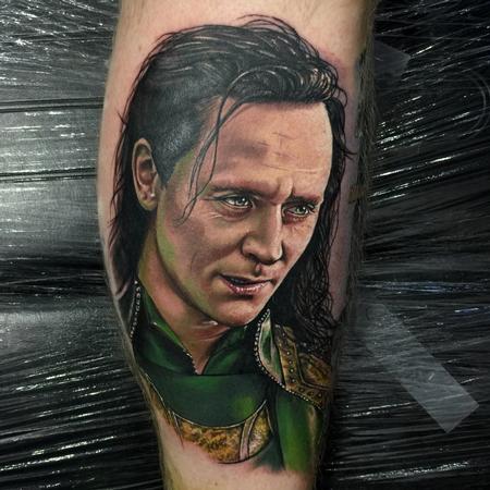 Tattoos - Color Loki Portrait Tattoo - 115223